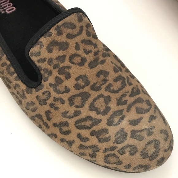 MUNRO Jerrie Leopard Loafer Suede Comfort Flats Black Tan Women’s Size 13 - Picture 3 of 16